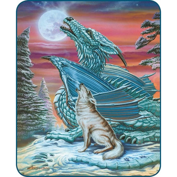 Dragon and wolf blanket hot sale